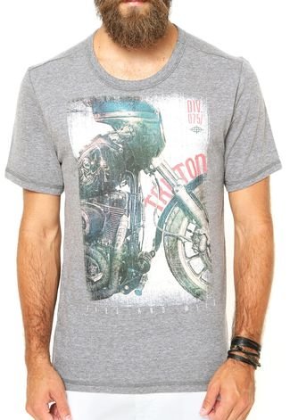 Camiseta Triton Motorcycke Cinza