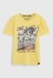Camiseta Colcci Fun Infantil Full Print Amarela - Marca Colcci Fun