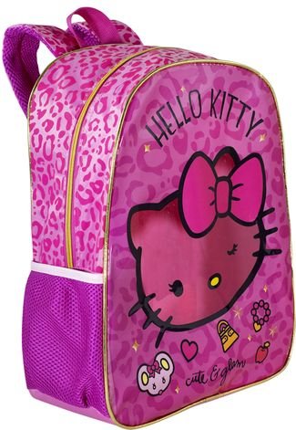 Mochila Costas Hello Kitty Vermelha 16 10852 Xeryus - Pedagógica