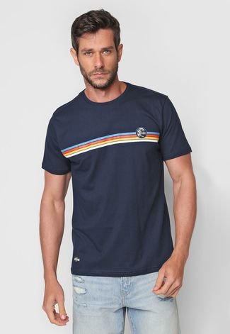 Camiseta O'Neill Listras Azul-Marinho