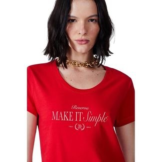 Camiseta Make It Simples Reversa Vermelho