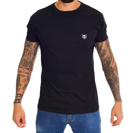 Camiseta Basica Preta  Masculina Algodão Memorize - Marca Memorize Jeans