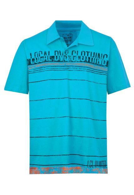 Camisa Polo Local Authentic Azul - Marca Local