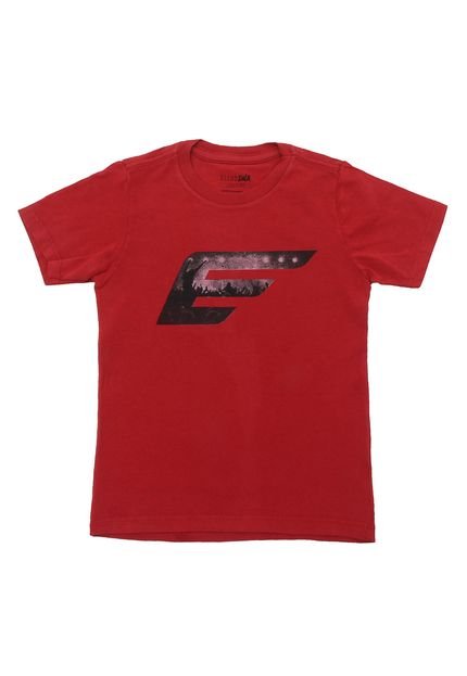 Camiseta Ellus Kids Menino Escrita Vermelha - Marca Ellus Kids