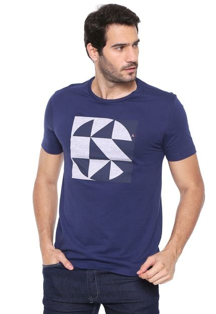 Camiseta Aramis Texturizada Azul-Marinho - Marca Aramis