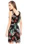 Vestido Lily Fashion Curto Floral Preta - Marca Lily Fashion