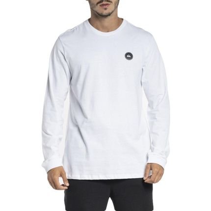 Camiseta Quiksilver Manga Longa Transfer Round WT23 Branco - Marca Quiksilver