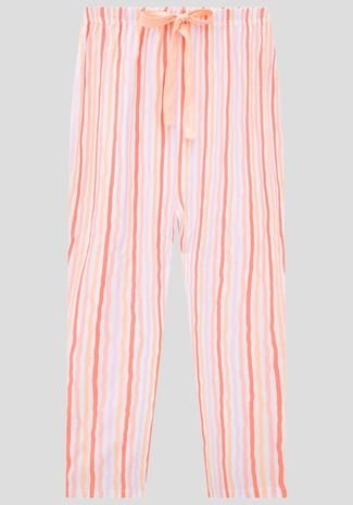 Pijama Longo em Malha e Viscose Estampado