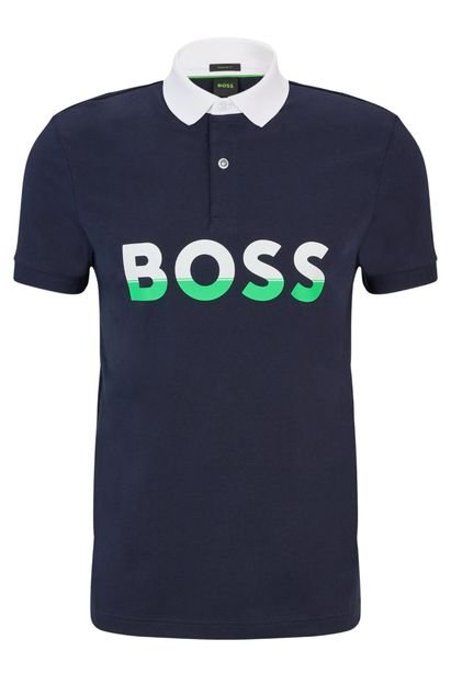 Camisa Polo BOSS Pavel Azul - Marca BOSS