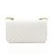Bolsa Feminina Metalasse Envelope Grande com Alça de Corrente  Off White - Marca Pé Vermelho Calçados