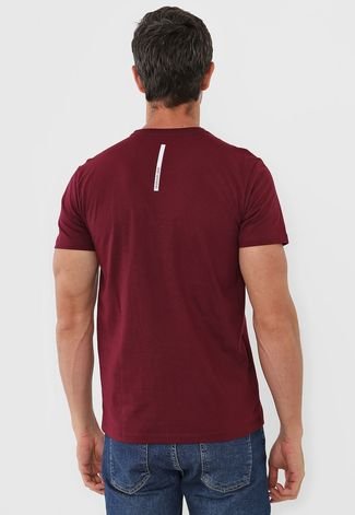 Blusa Calvin Klein Jeans Slim Logo Vinho Calvin Klein Jeans - Detalhes do  produtoBlusa Calvin Klein Jeans Slim Logo Vinho Manga: Curta Gola: Redonda  Medidas da …