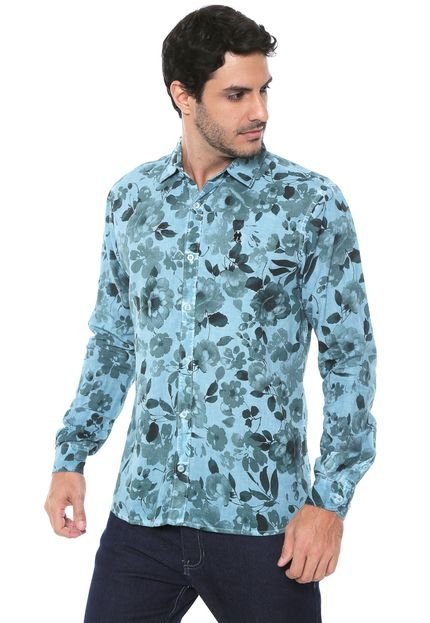 Camisa Polo Wear Reta Floral Verde - Marca Polo Wear