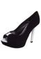 Peep Toe Crysalis Bicolor Preto - Marca Crysalis