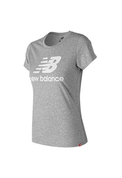 New Balance Camiseta Para Mujer Nb Essentials Stacked Logo Tee New
