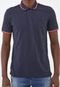 Camisa Polo Colcci Reta Frisos Azul-Marinho - Marca Colcci