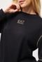 Blusa de Moletom Fechada EA7 Logo Preta - Marca EA7