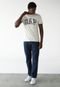 Camiseta GAP Slim Logo Off-White - Marca GAP