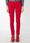 Calça Jeans Mandi Skinny Perfect Vermelha - Marca Mandi