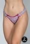 Kit 2 Calcinha Tanga Juliana Bella Fiore Modas Multicolorida - Marca Bella Fiore Modas