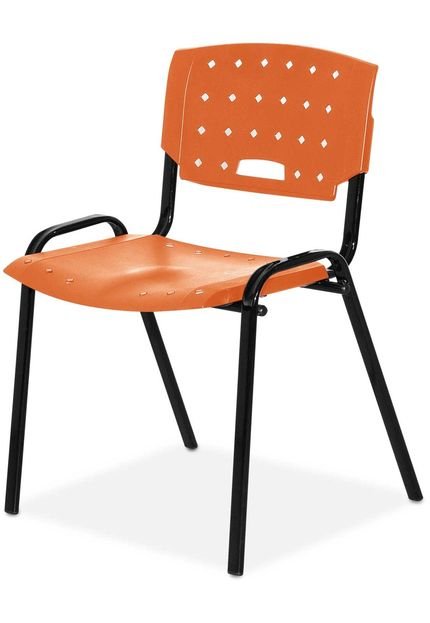 Cadeira Plastica Fit Laranja Giobel - Marca Giobel