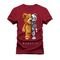 Camiseta Plus Size Confortável Premium Macia Urso Robotic - Bordô - Marca Nexstar