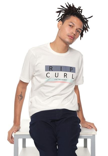 Camiseta Rip Curl Cavern Off-white - Marca Rip Curl