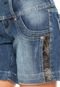 Short Jeans Byzance Transpassado Azul - Marca Byzance