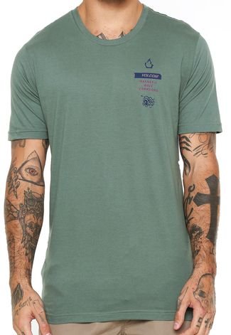 Camiseta Volcom Magnet Verde