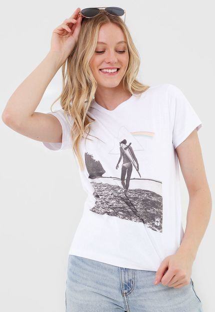 Camiseta Joss Básica Surfer Girl Branca DTG - Marca Joss