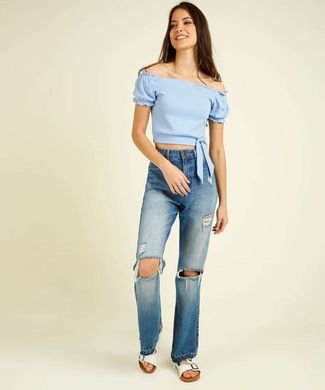 Blusa Cropped Ciganinha Feminina Canelada Manga Curta - Compre Agora