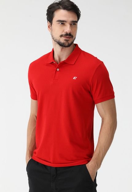 Camisa Polo Colcci Reta Logo Vermelha - Marca Colcci