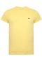 Camiseta Lacoste Bordada Amarela - Marca Lacoste