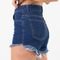 Short Hot Pant Jeans Azul Escuro Amassado Lady Rock - Marca Lady Rock