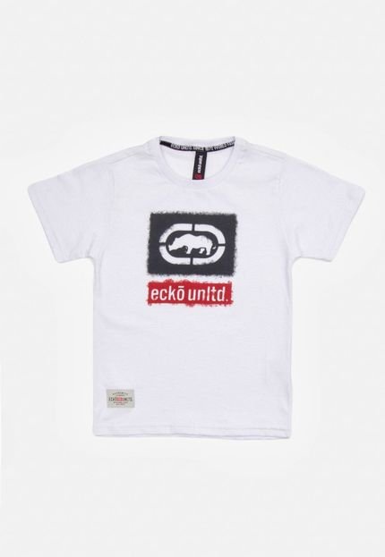 Camiseta Ecko Infantil Estampada Branca - Marca Ecko