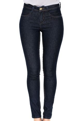 Calça Jeans Mix Jeans Skinny Lisa Azul-marinho