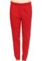 Calça Calvin Klein Jeans Bordado Vermelha - Marca Calvin Klein Jeans