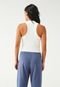 Regata adidas Sportswear Ajustada Ribana Off-White - Marca adidas Sportswear