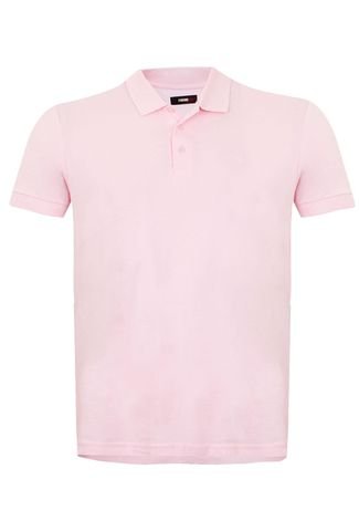Camisa Polo Forum Muscle Basic Rosa