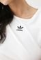 Camiseta Cropped adidas Originals Trefoil Branca - Marca adidas Originals