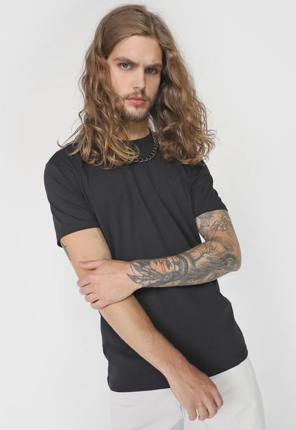 Camiseta John John Flame Transfer Preta - Marca John John