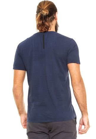 Camiseta Calvin Klein Jeans Estampada Azul-Marinho