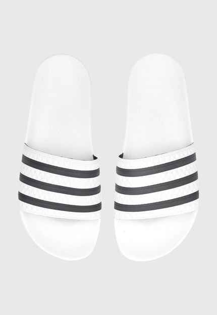 Chinelo Slip On Adidas Originals Adilette Branco - Marca adidas Originals