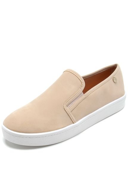 Slip On VIA UNO Pesponto Bege - Marca VIA UNO