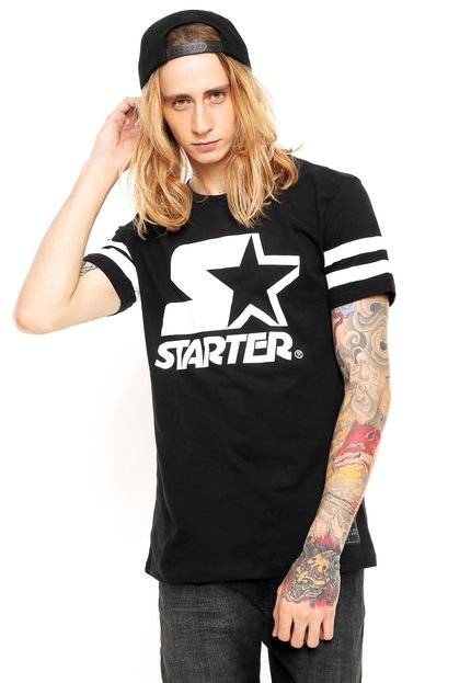 Camiseta Starter Estampada Preta - Marca S Starter