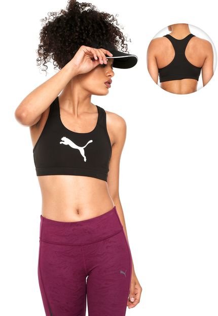 Top Puma Powershape Forever Logo Preto - Marca Puma