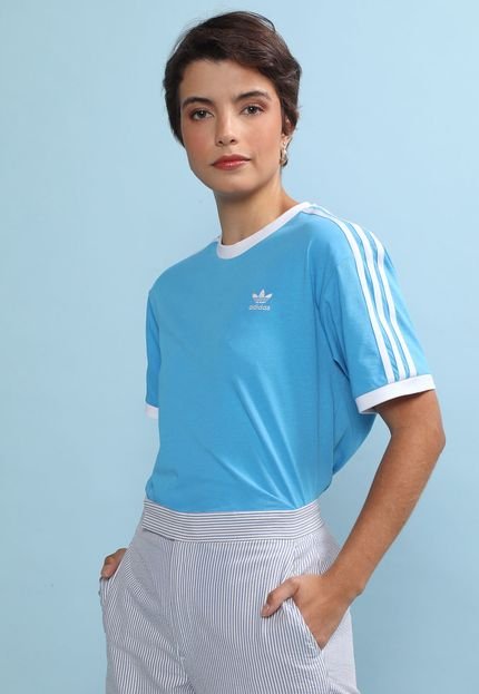 Camiseta adidas Originals Adicolor Classics Traceable Azul - Marca adidas Originals