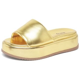 Papete Chinela Tamanco Feminino DUBUY 2062FG DOURADO