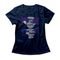 Camiseta Feminina Horror Places - Azul Marinho - Marca Studio Geek 