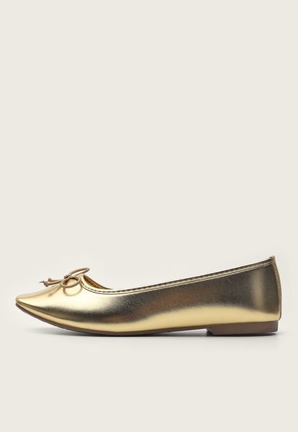 Sapatilha Dafiti Shoes Metalizada Dourada - Marca DAFITI SHOES