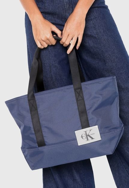 Bolsa Sacola Calvin Klein Grande Azul-Marinho - Marca Calvin Klein